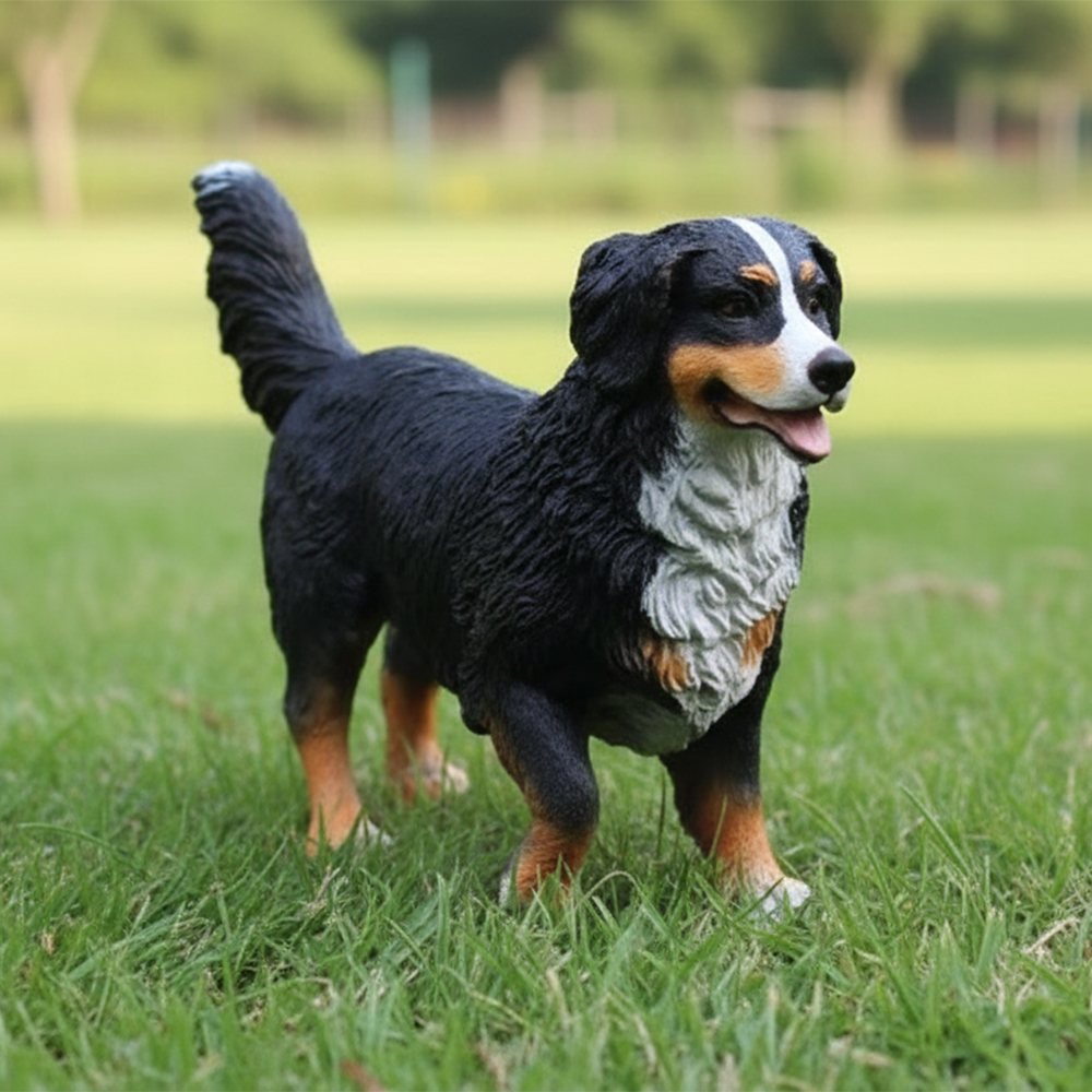 Bernese Mountain Dog Garden Statue