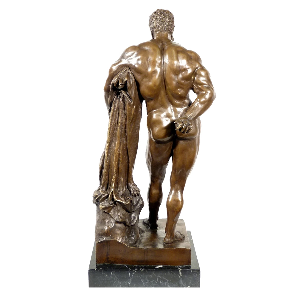 Bronze Ancient Statue of Hercules back