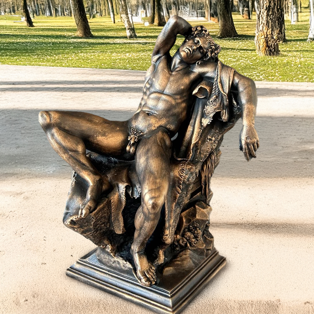 Bronze Barberini Faun Statue outdoor