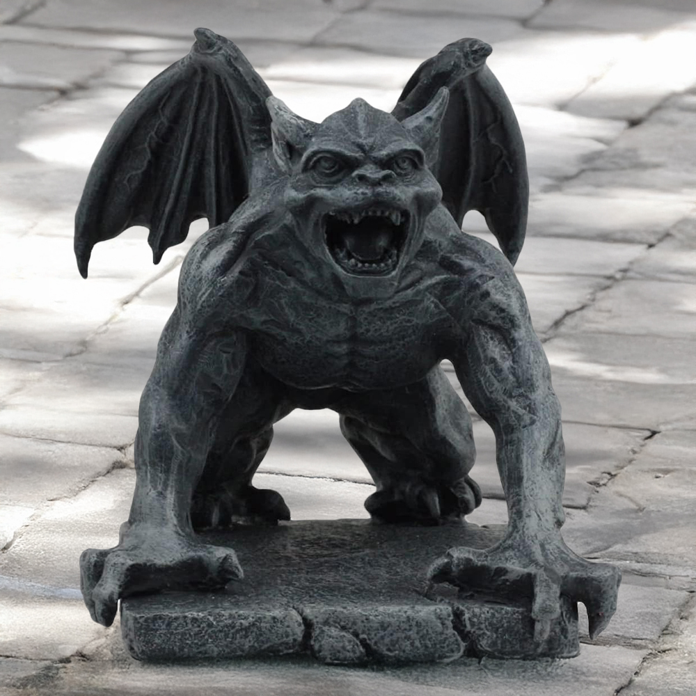 Bronze Scary Gargoyle Statues outdoor display