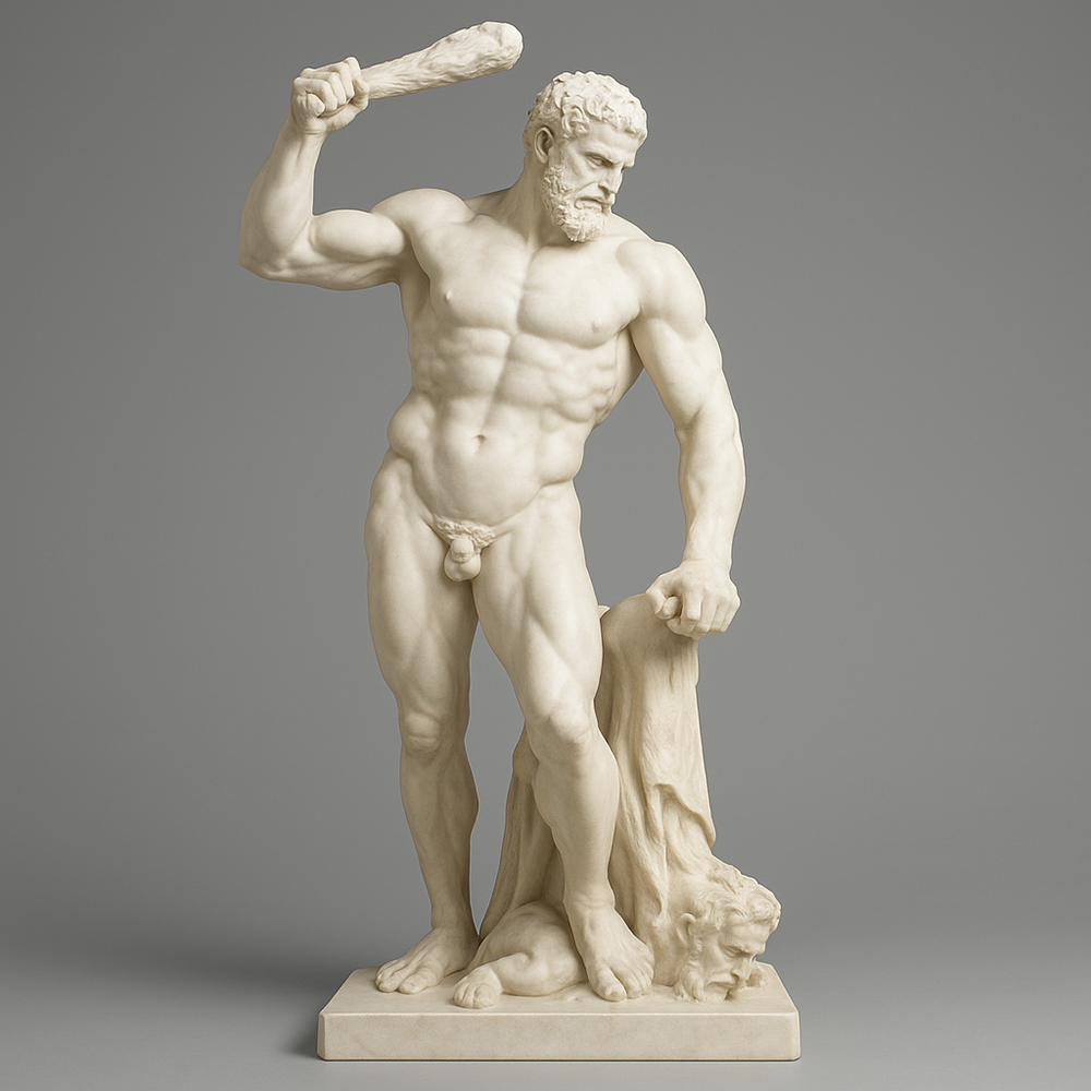 Colossal marble Statue of Hercules
