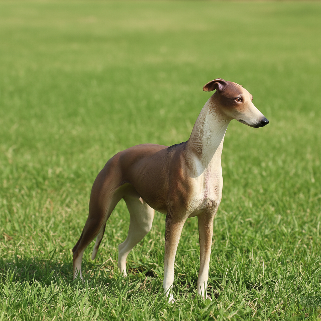Dog Statue for Front Porch showing sleek greyhound