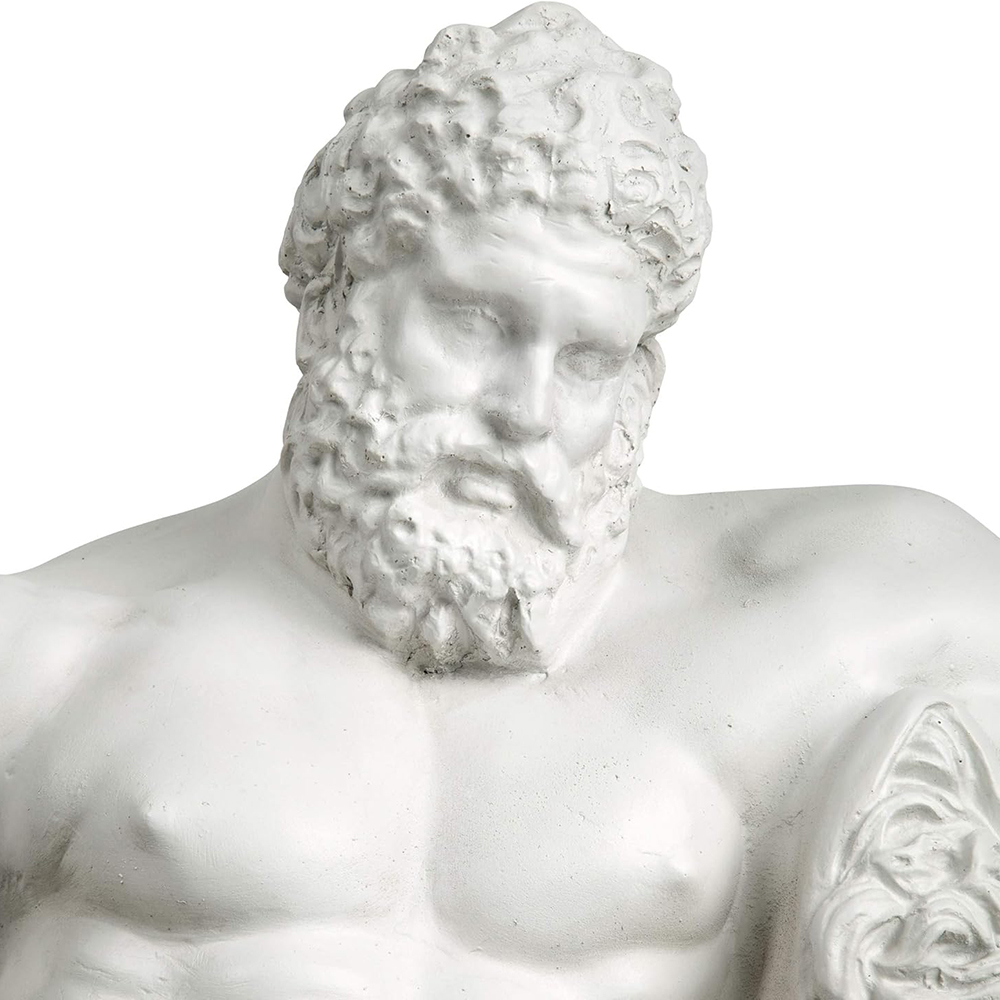 Farnese Statue marble head detail