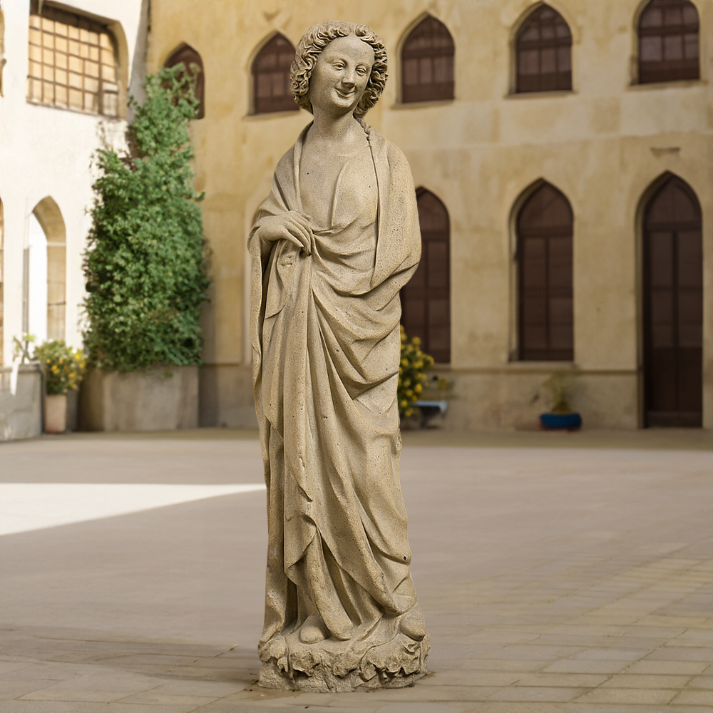 French Gothic sculpture in stone outdoor