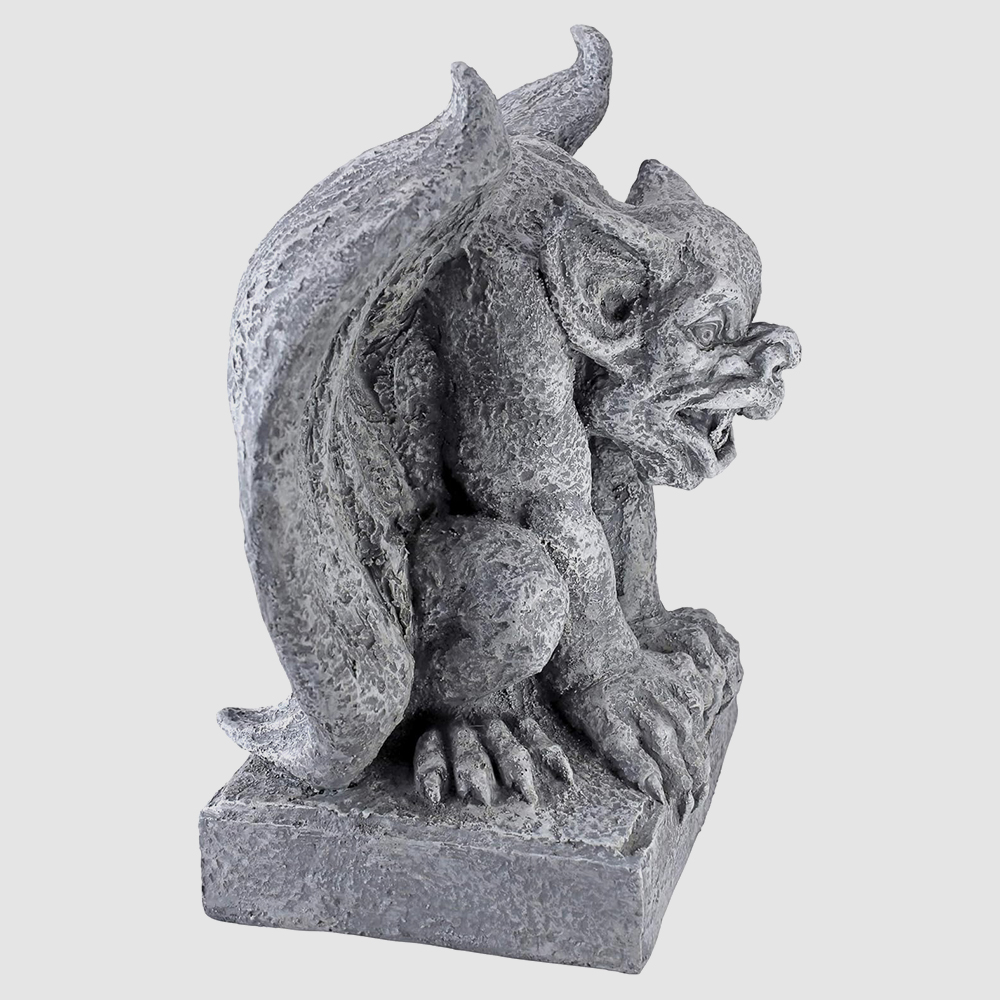 Gothic Gargoyle Statue on Building stone figure
