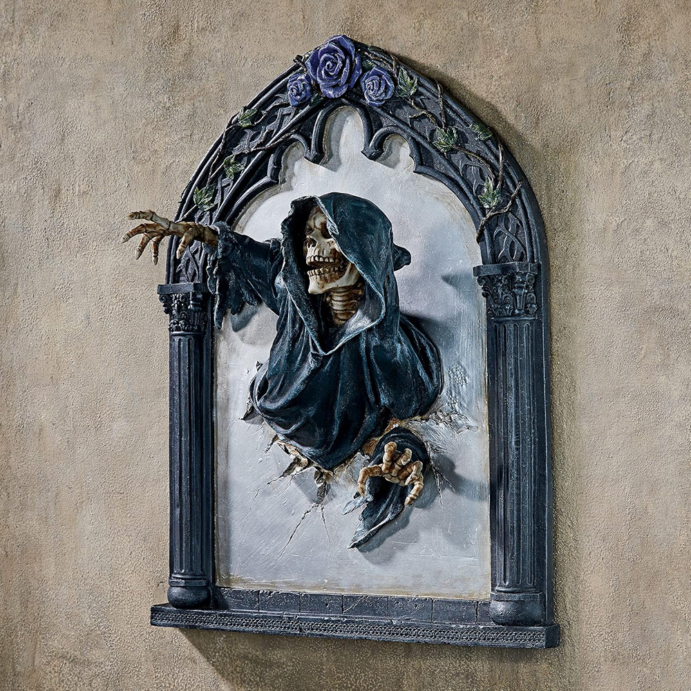 Grim Reaper Sculpture resin wall art