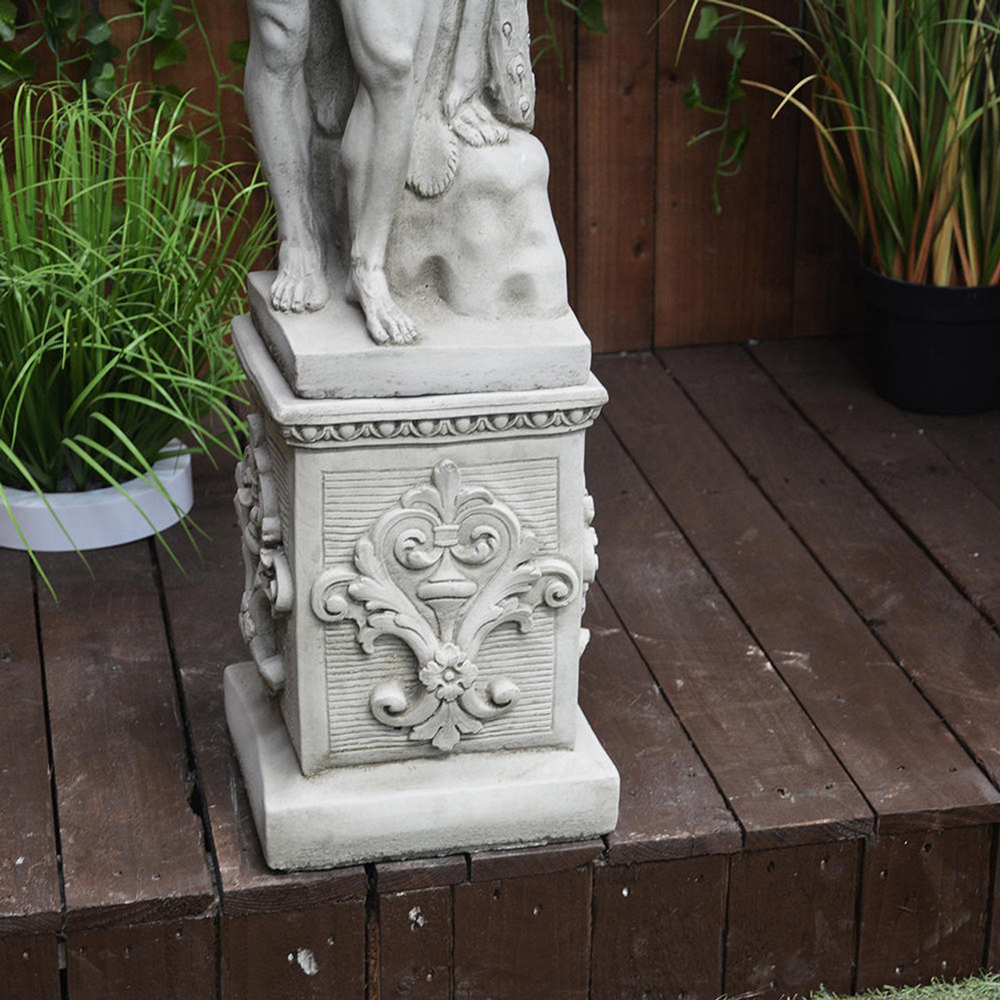 Hercules Ancient Statue marble pedestal detail