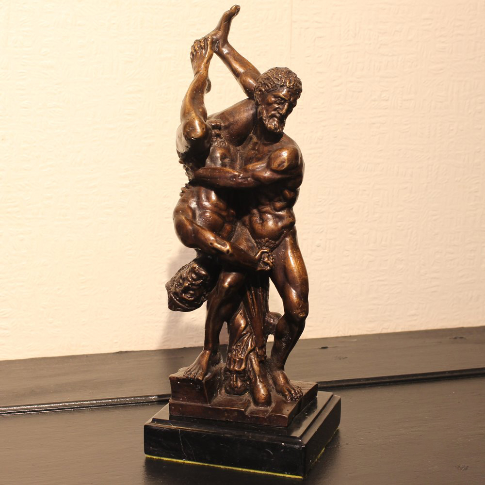 Hercules Diomedes Wrestling Statue bronze