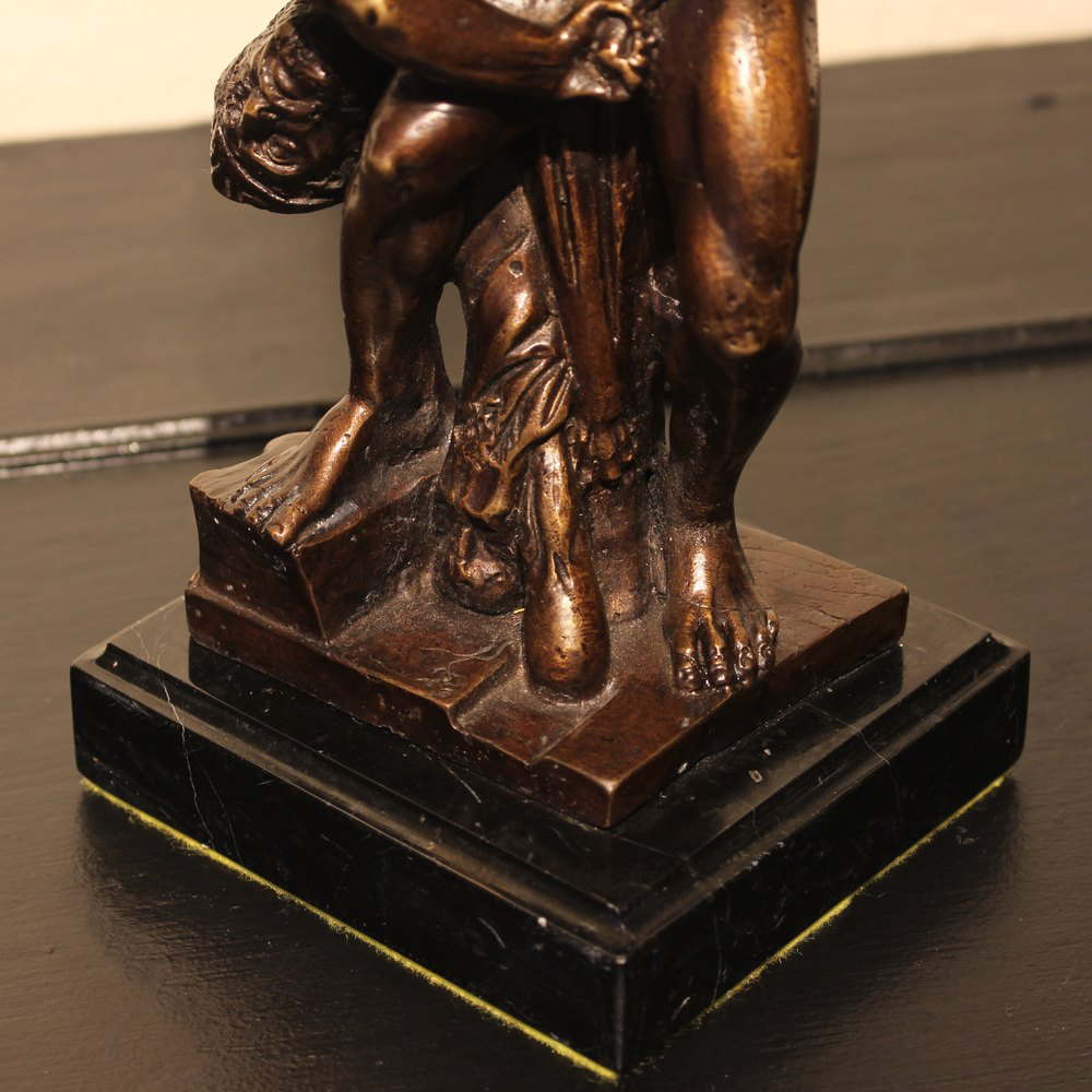 Hercules Diomedes bronze statue base