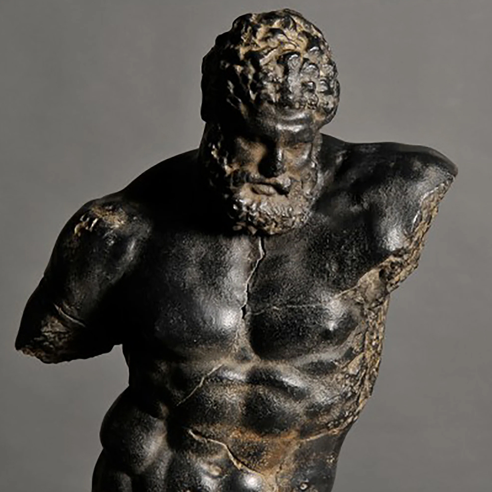Hercules Torso Statue on display