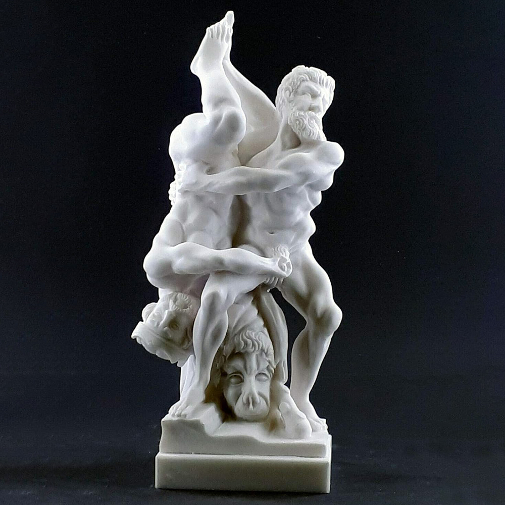 Hercules and Diomedes Sculpture marble