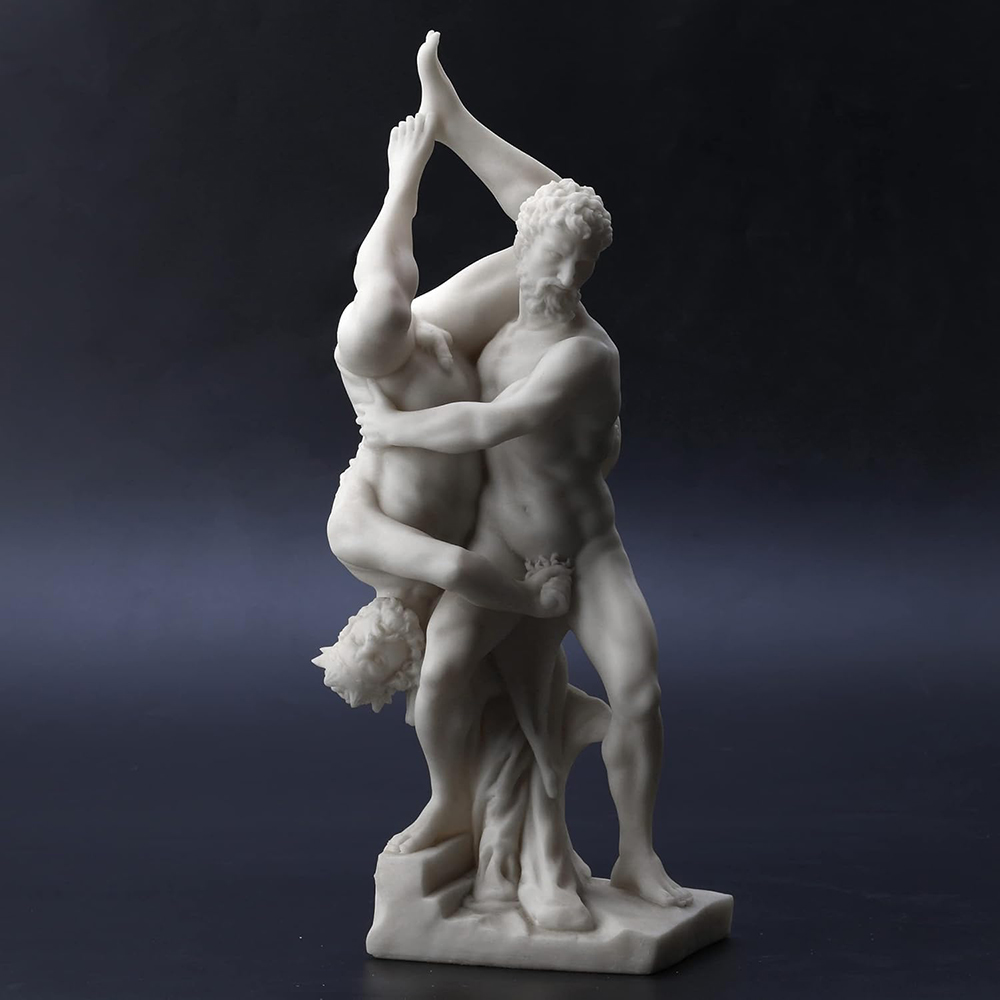 Hercules and Diomedes Wrestling Statue made of marble