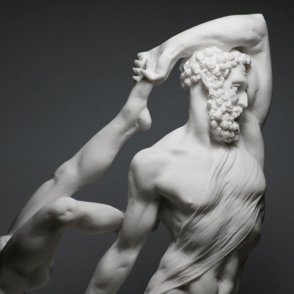Hercules and Lichas Sculpture marble detail