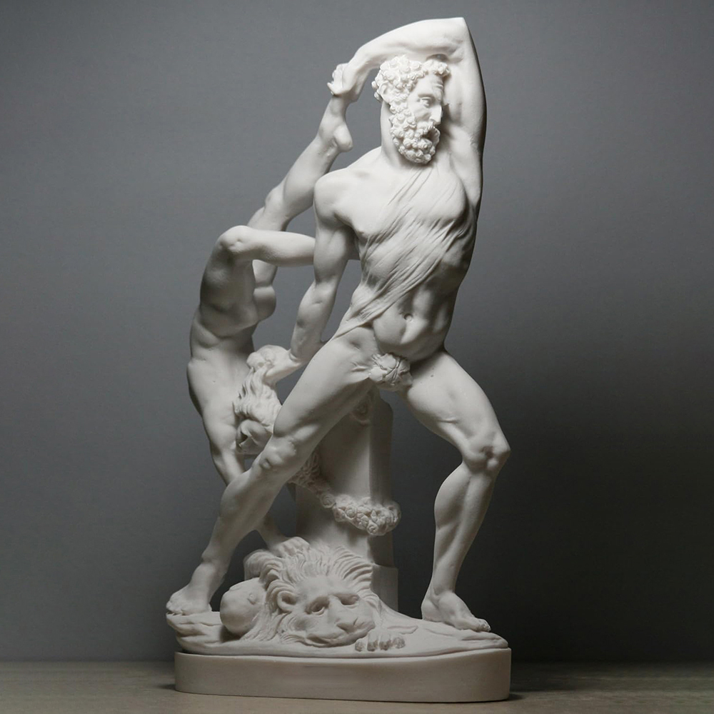 Hercules and Lichas Sculpture marble