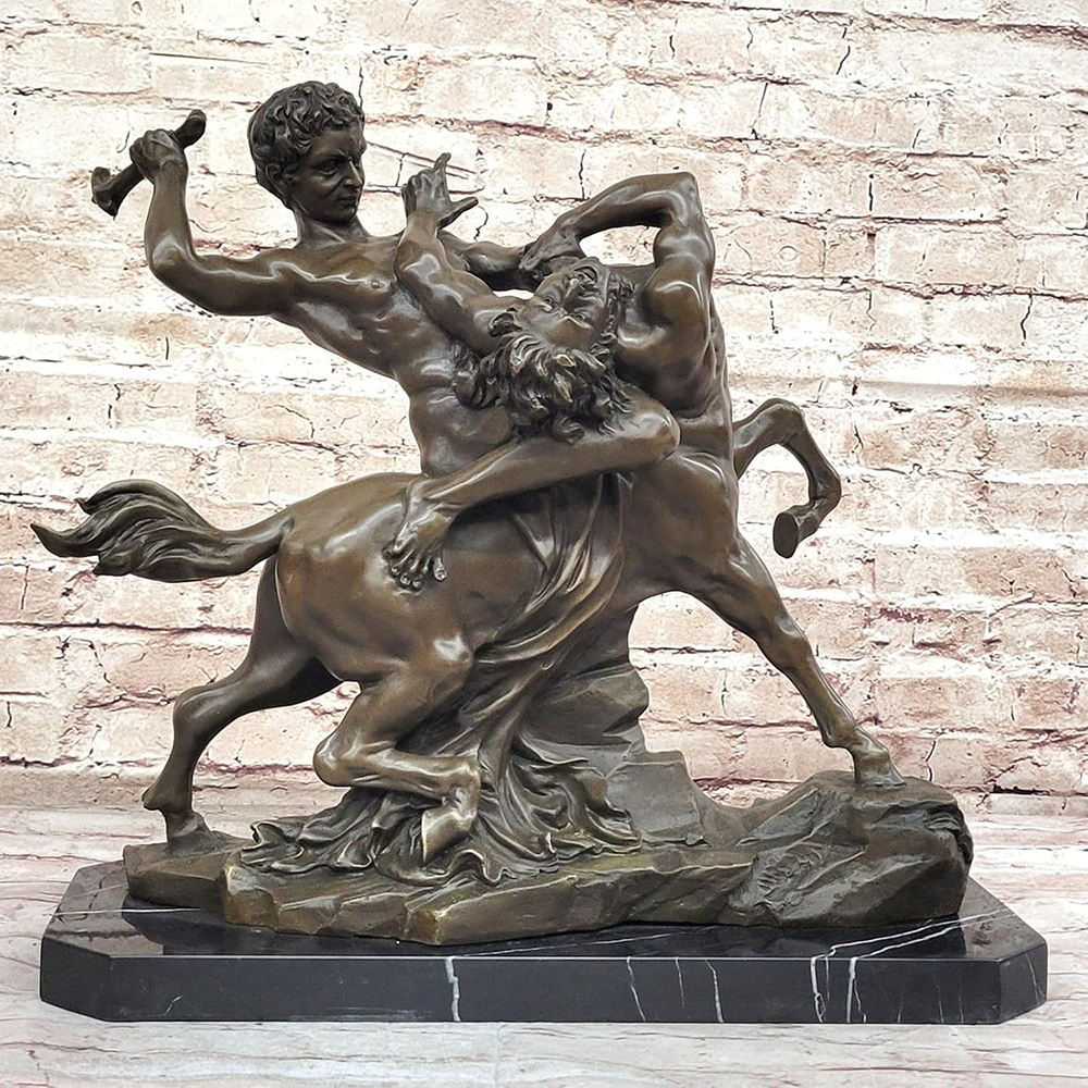 Hercules and Nessus bronze statue