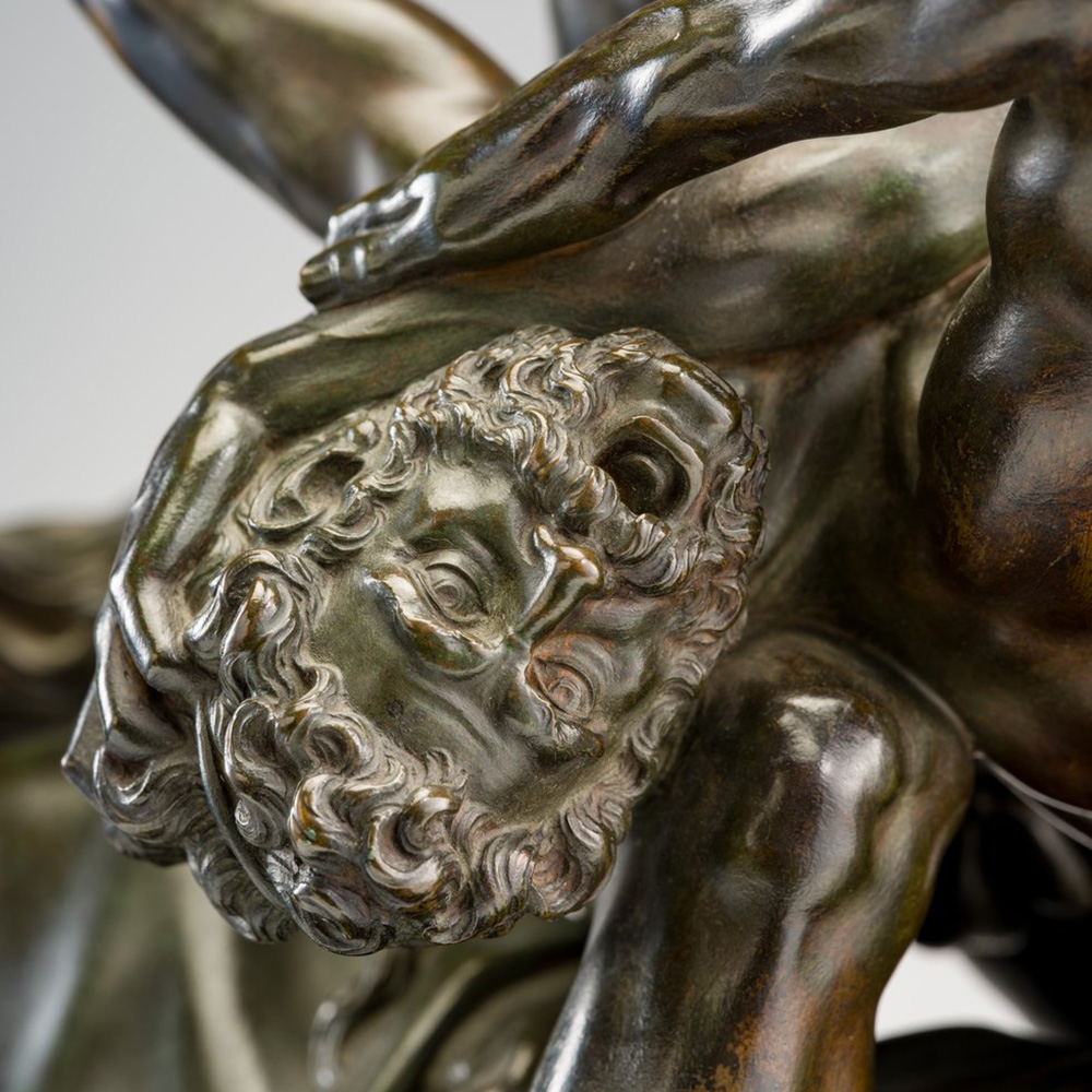 Hercules and the Centaur Nessus bronze figure