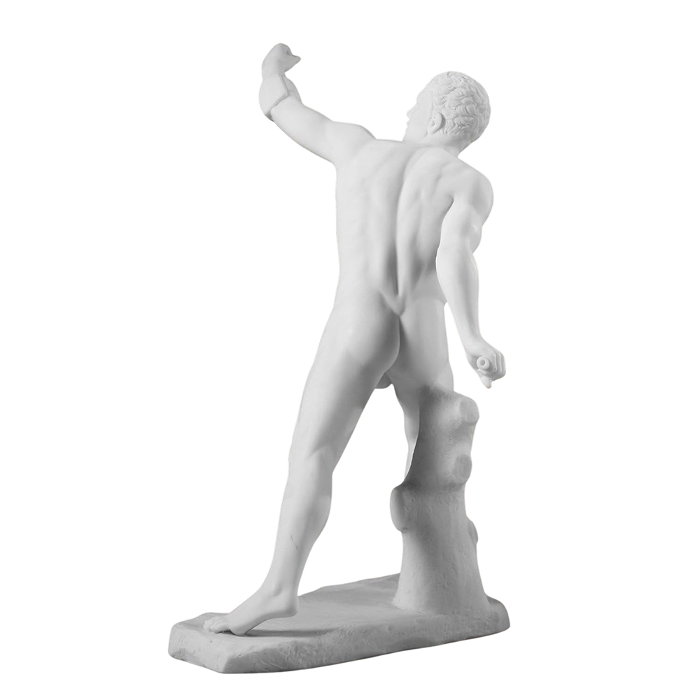 Marble Borghese Gladiator Sculpture back view