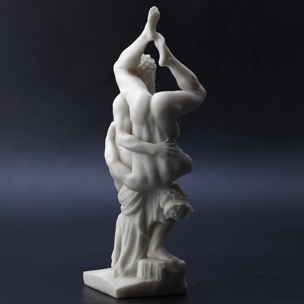 Marble Hercules and Diomedes sculpture
