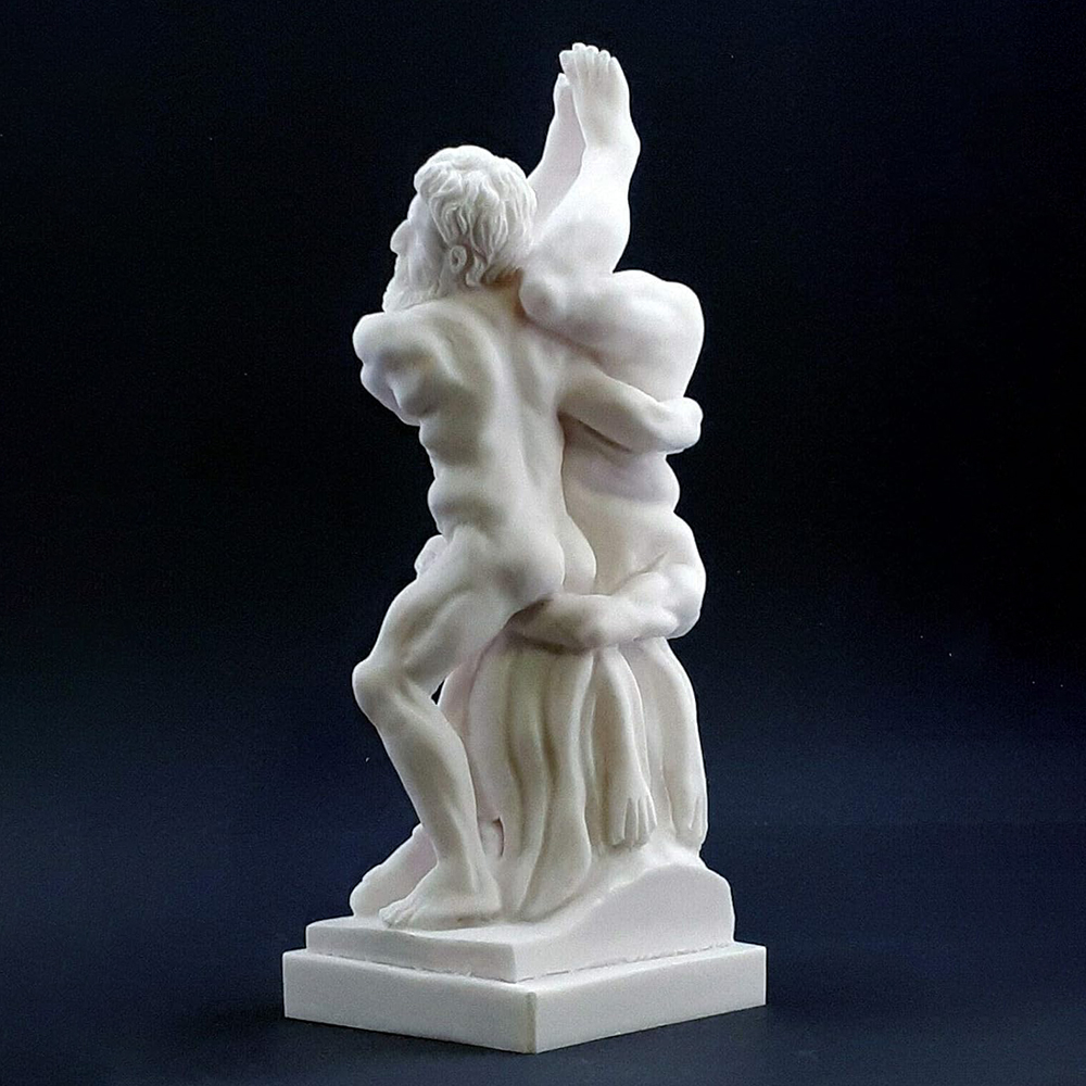 Marble Hercules and Diomedes wrestling statue