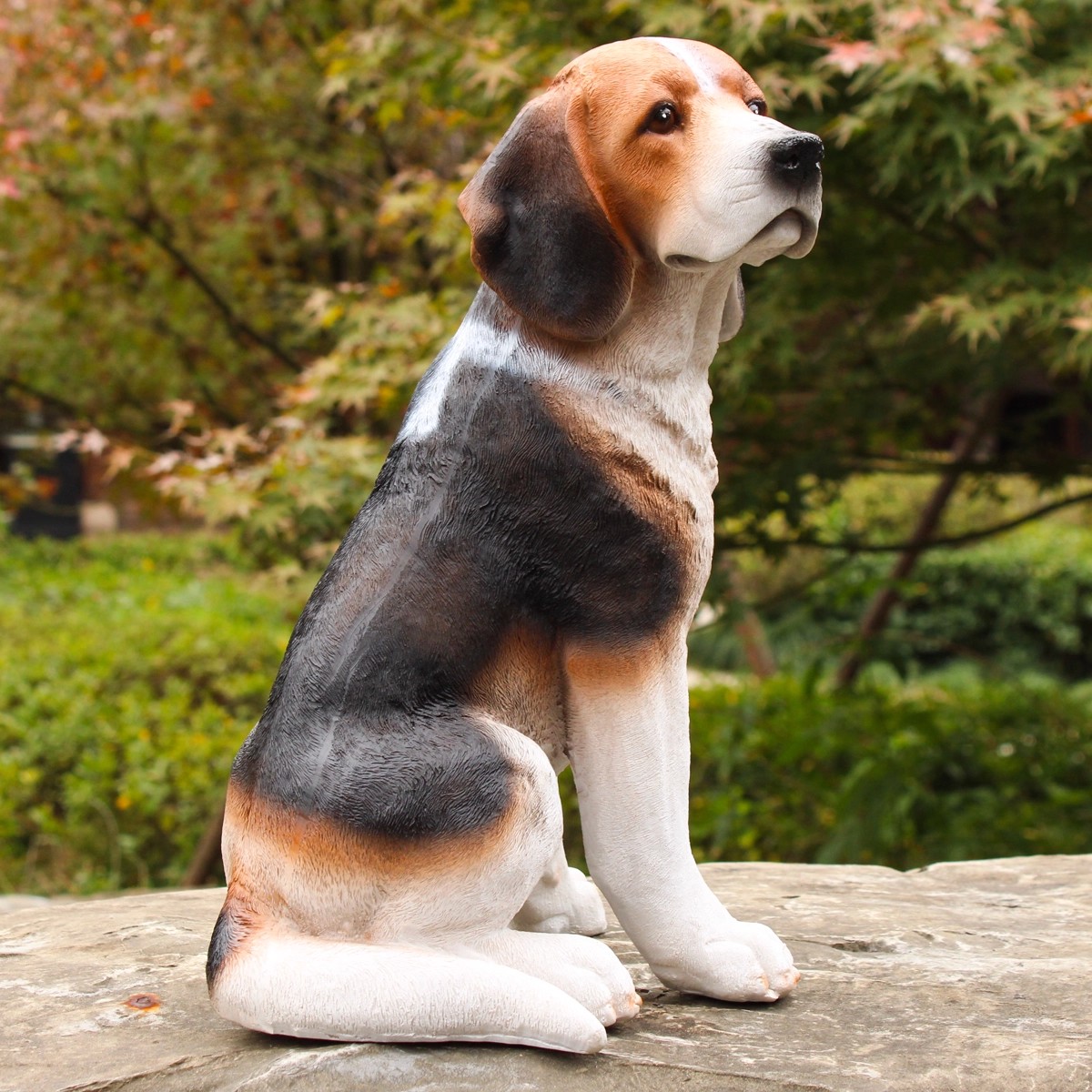 Realistic Beagle Dog lawn Statues for Front Porch decoration
