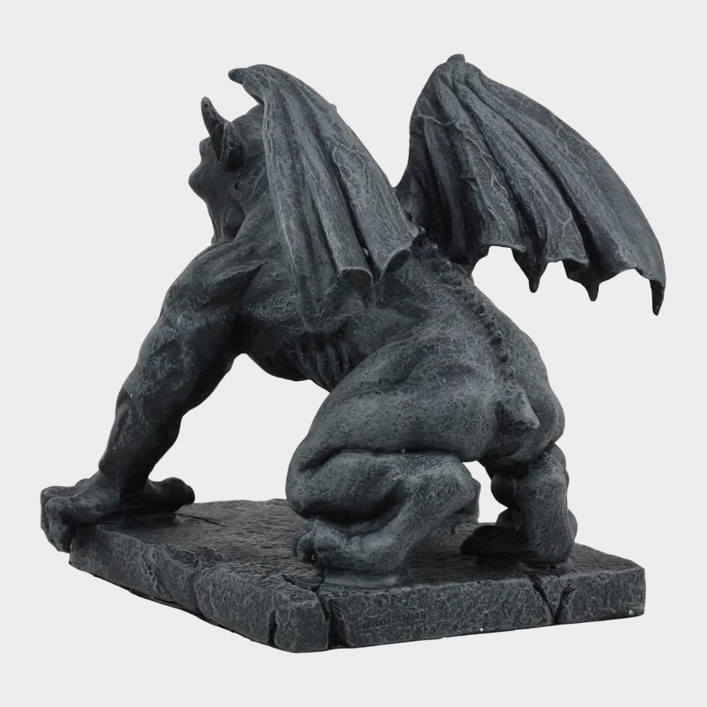 Scary Gargoyle Statues bronze wings detail