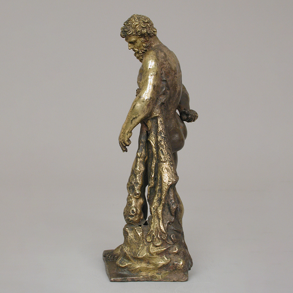 Side view bronze Farnese Hercules
