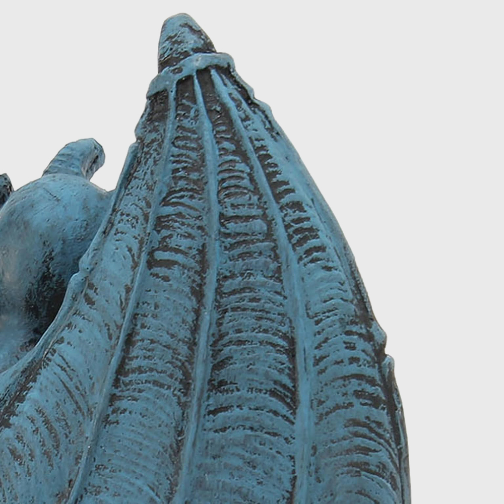 Wing details of bronze Gargoyle Demon Statue