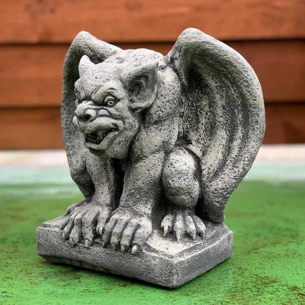Winged Gargoyle Lawn Statue stone