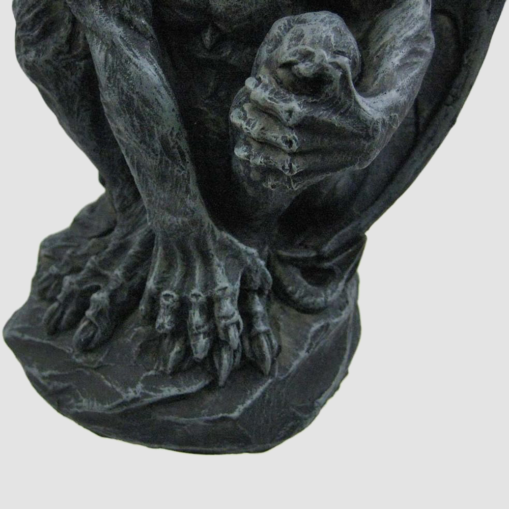 antique bronze gargoyle statues claws detail