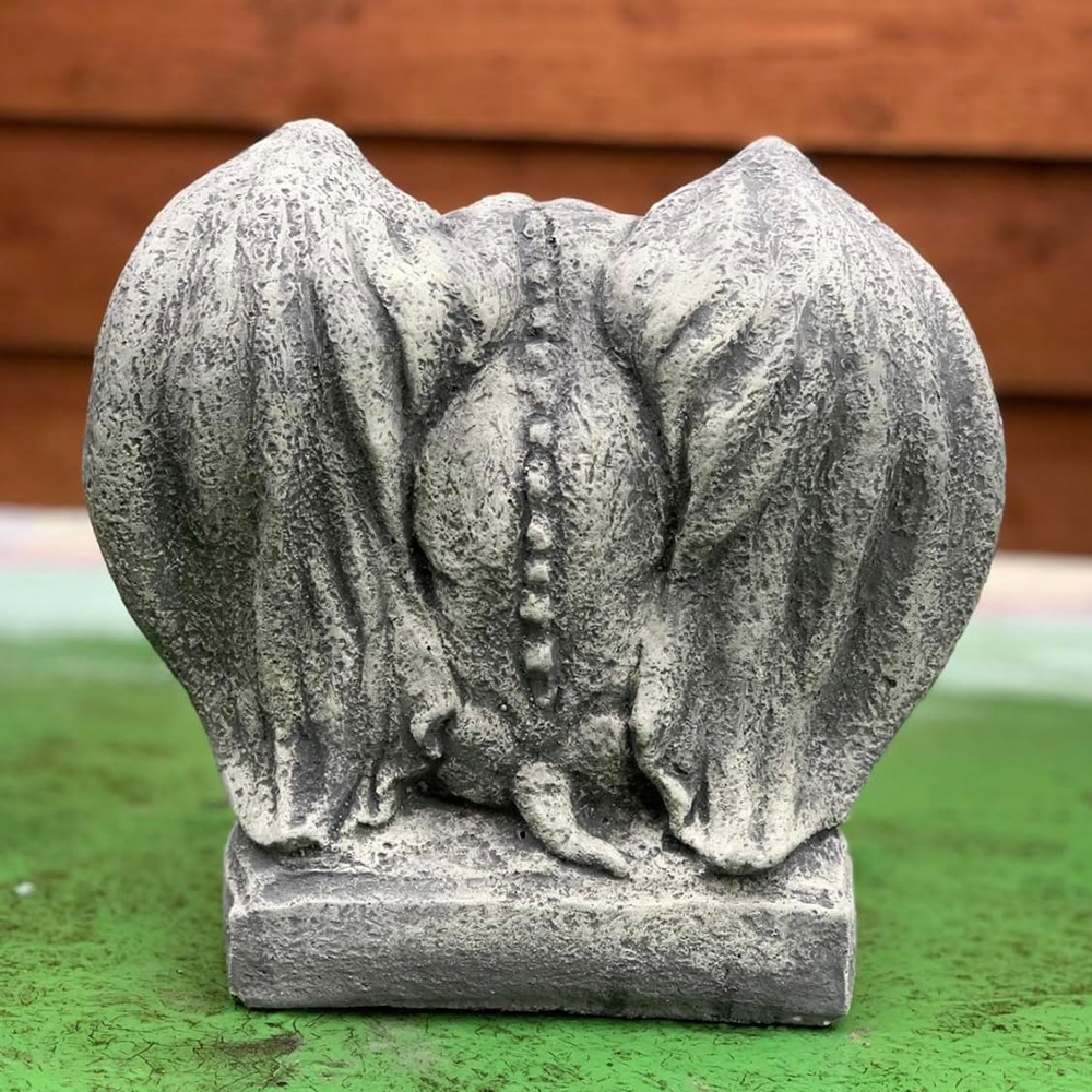 back view of Gargoyle Lawn marble Statue