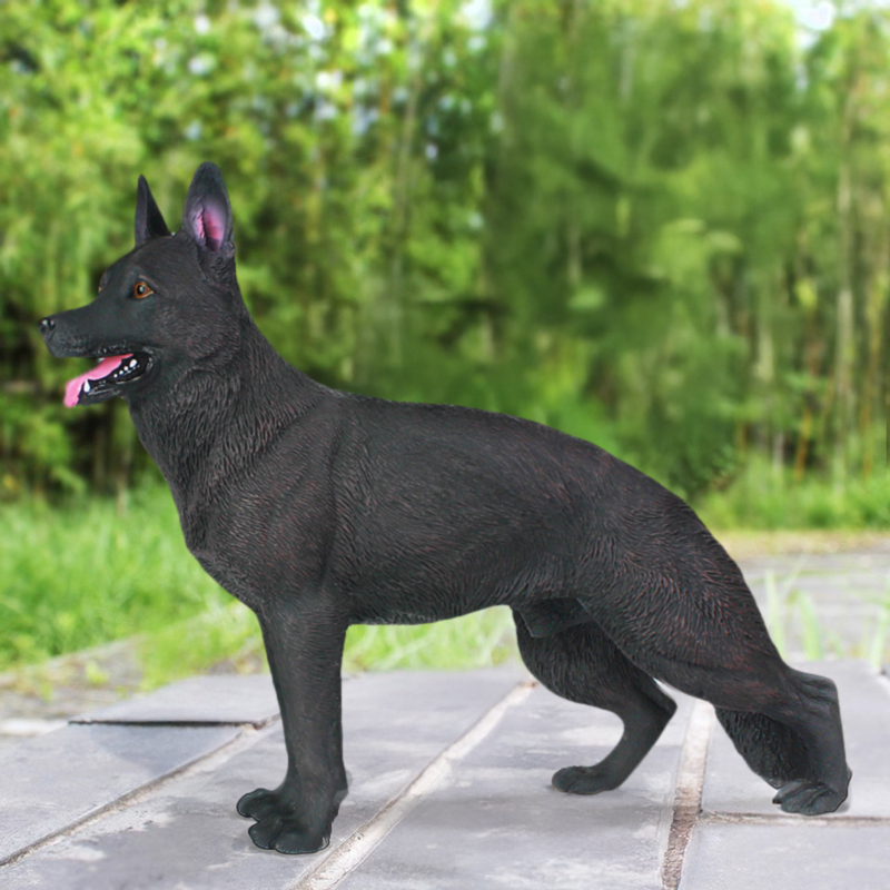 black german shepherd Dog Statues for Front Porch