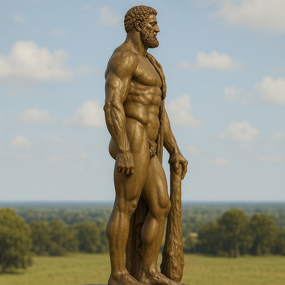 bronze Ancient Greek Farnese Hercule Statue