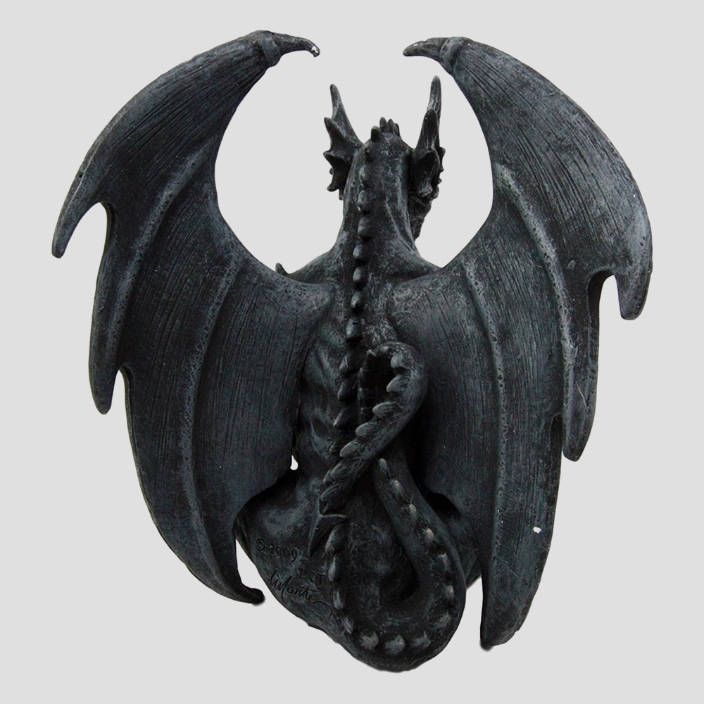 bronze Dragon Gargoyle Statues back details
