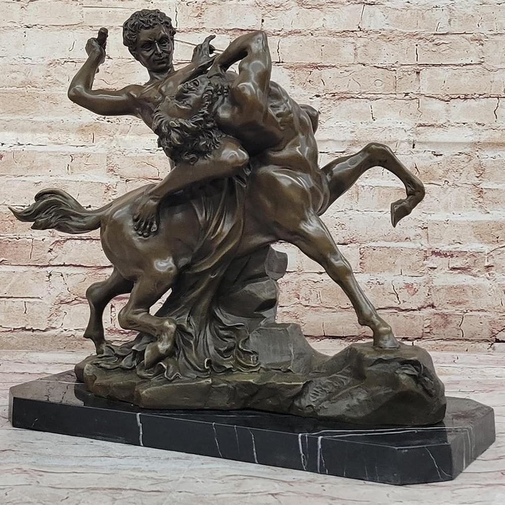 bronze Hercules and Nessus sculpture