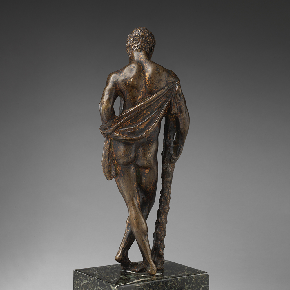 bronze Youthful Hercules sculpture back view