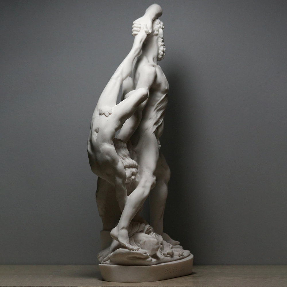 hercules and lichas marble sculpture
