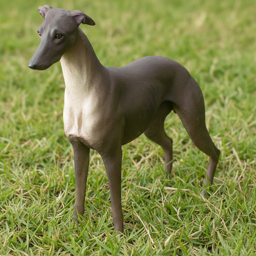 large standing Italian greyhound garden statue