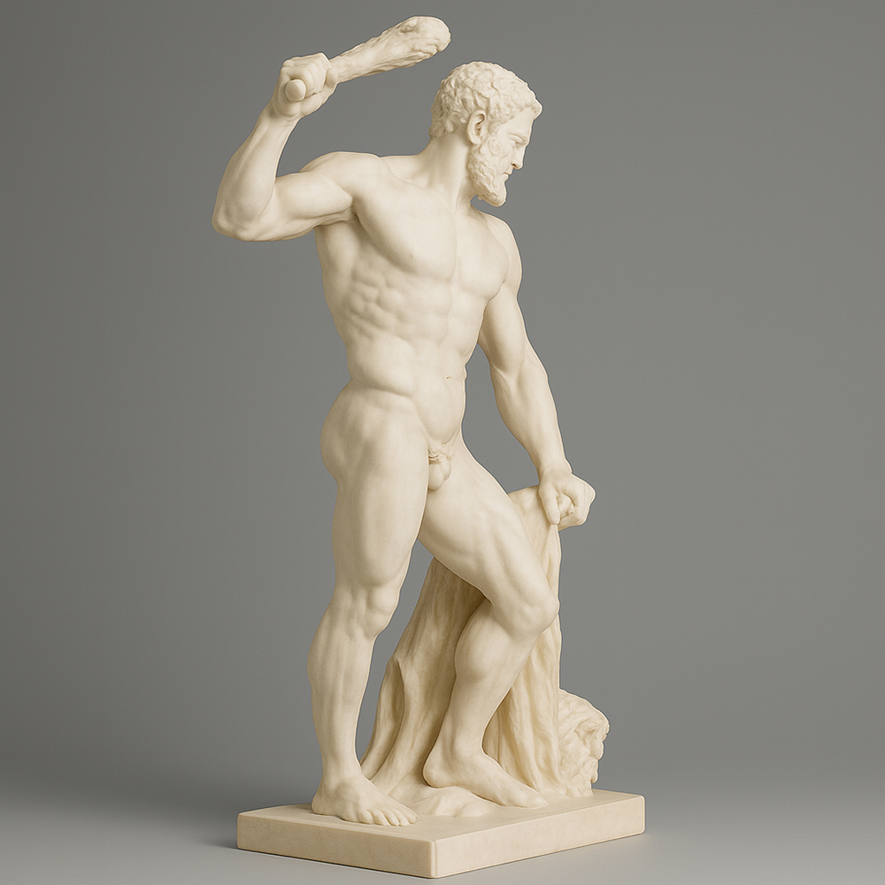 marble Colossal Hercules greek sculpture