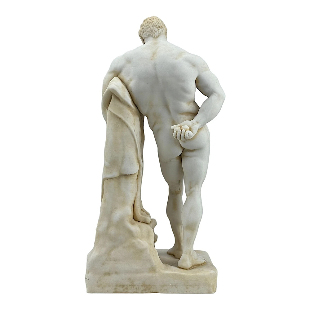 marble Herakles Farnese Statue back view