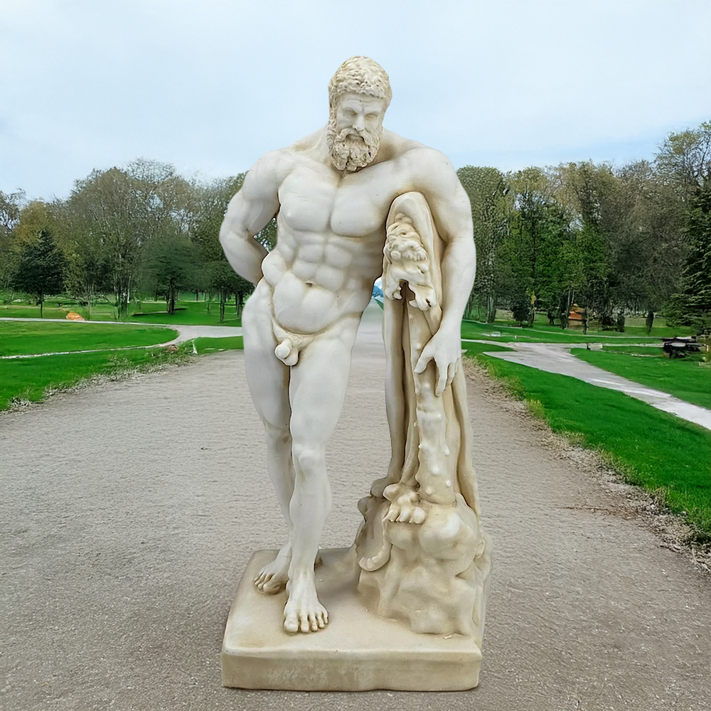 marble Herakles Farnese Statue outdoor