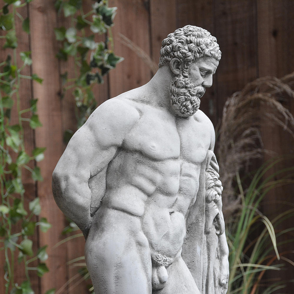 marble Hercules Ancient Statue close view
