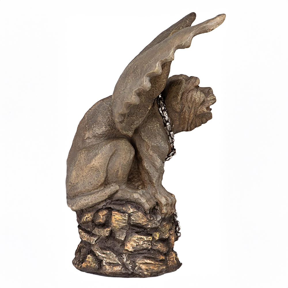 side view stone Gargoyle Statue
