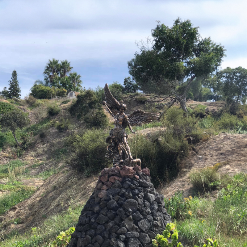 15-1 bronze st michael statue outdoor