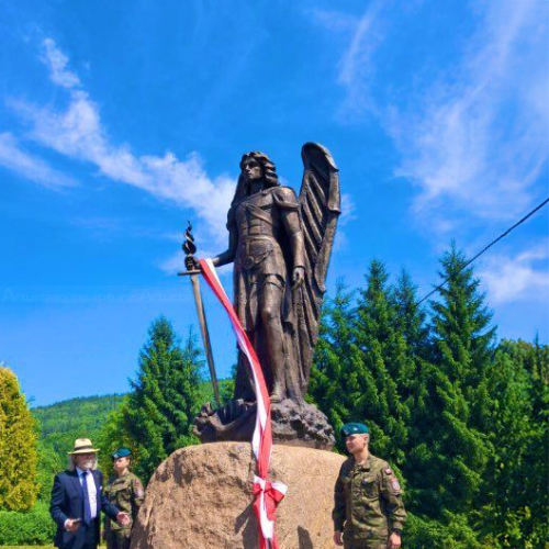 21 Guardian archangel michael bronze statue