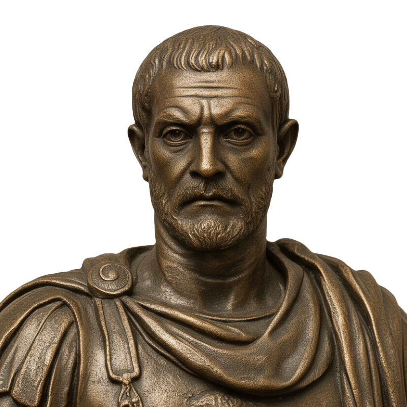 Aurelian Statue bronze portrait