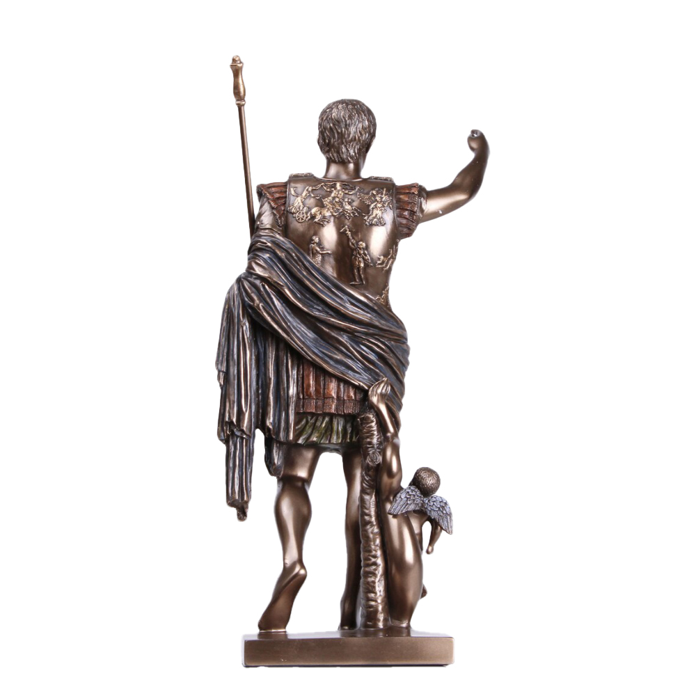 Back view Bronze Statue of Augustus