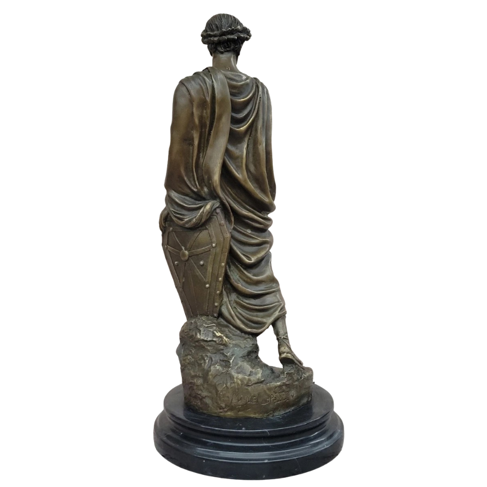 Back view bronze Gaius Julius Caesar Statue