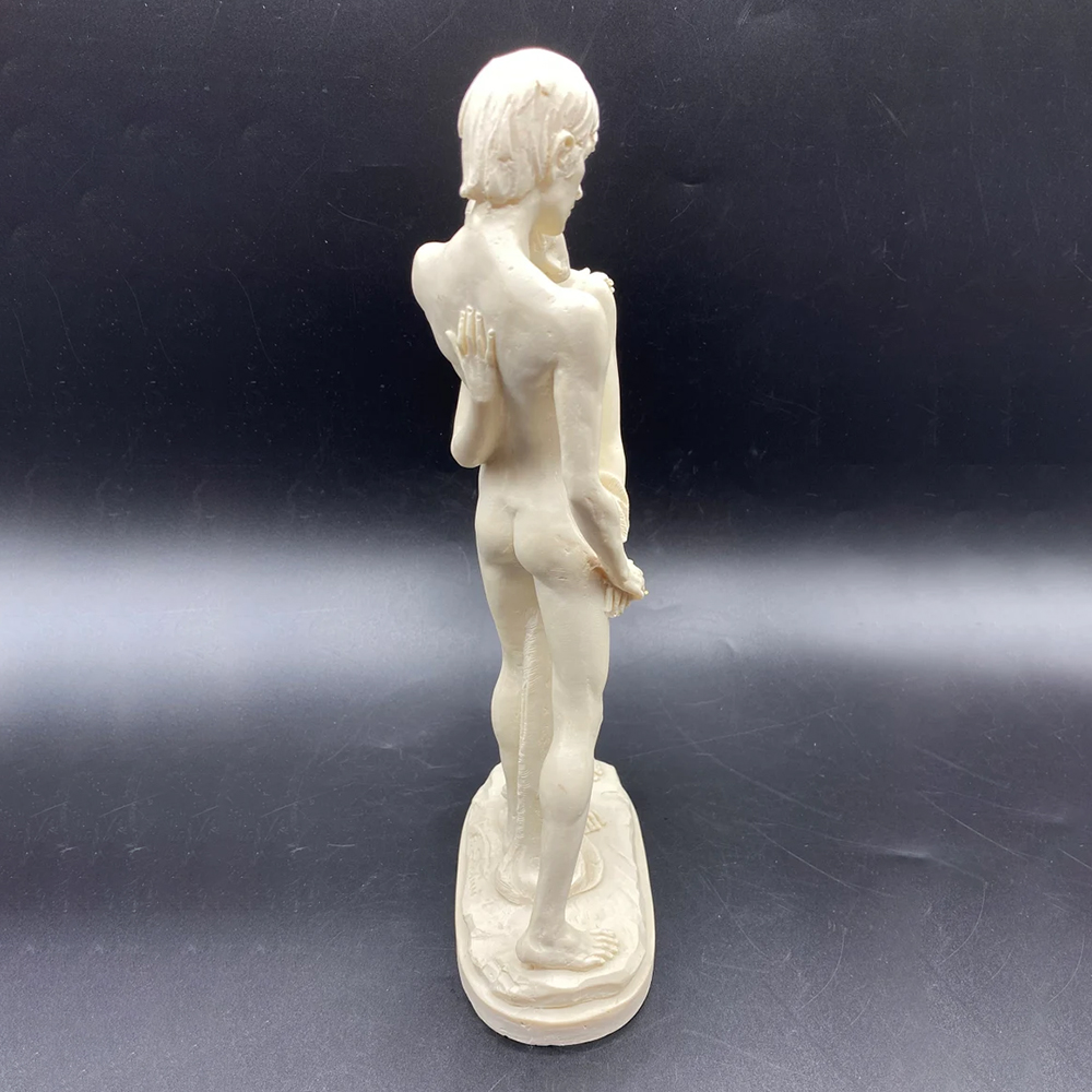 Back view italian nude couple sculpture