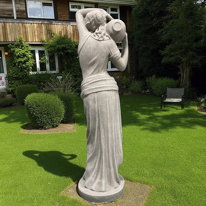 Back view marble Water Maiden Statue