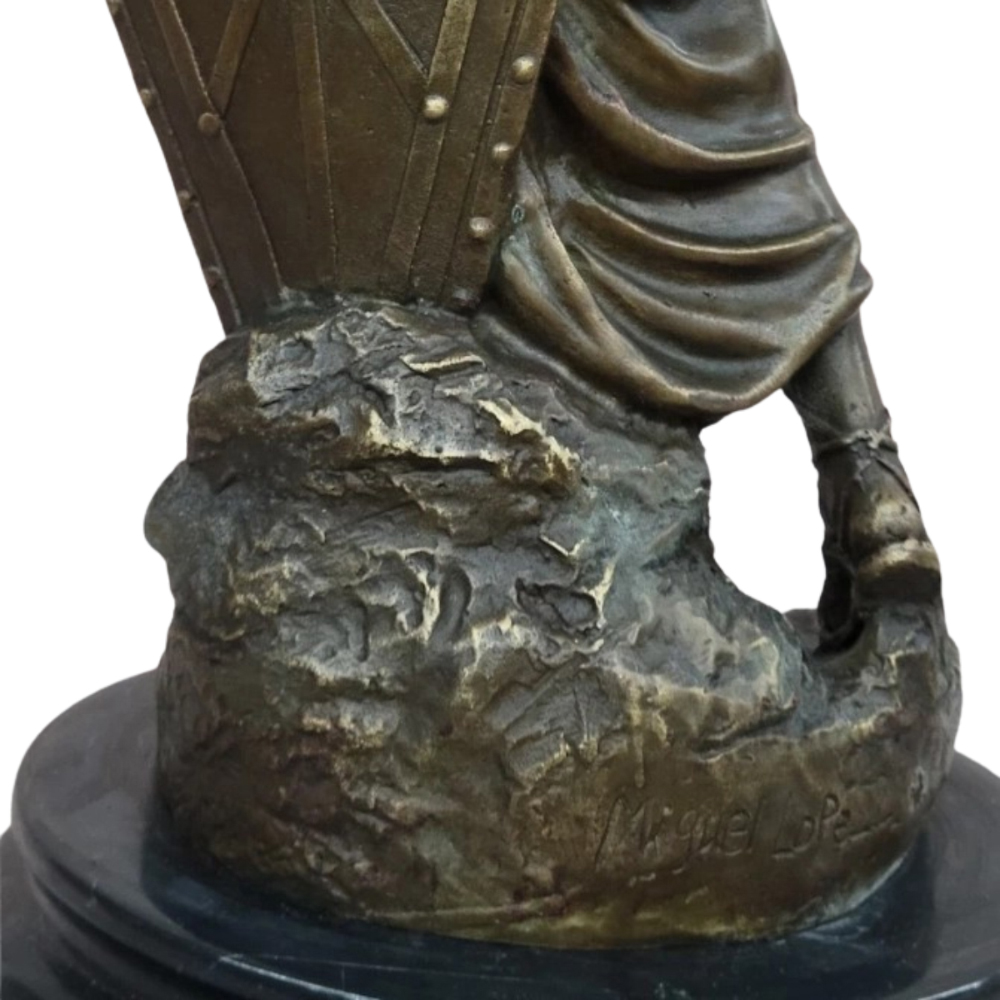 Base detail bronze Gaius Julius Caesar Statue